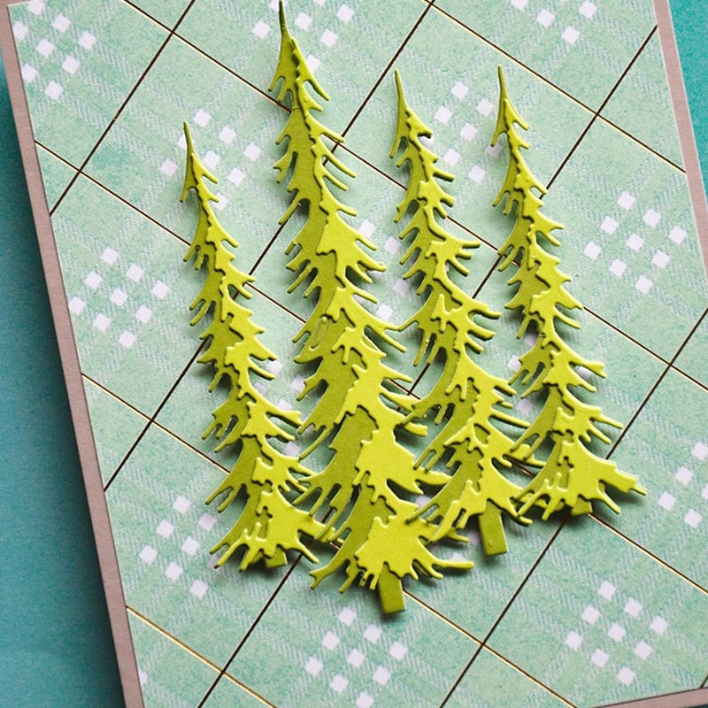 Feemkota Christmas Tree Die Cuts for Card Making Merry Stamps Metal Cutting Dies for DIY Paper Scrapbooking Embossing Crafts - Image 4